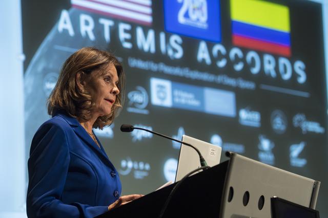NASA image: Colombian Vice President Marta Lucía Ramírez Artemis Accords S