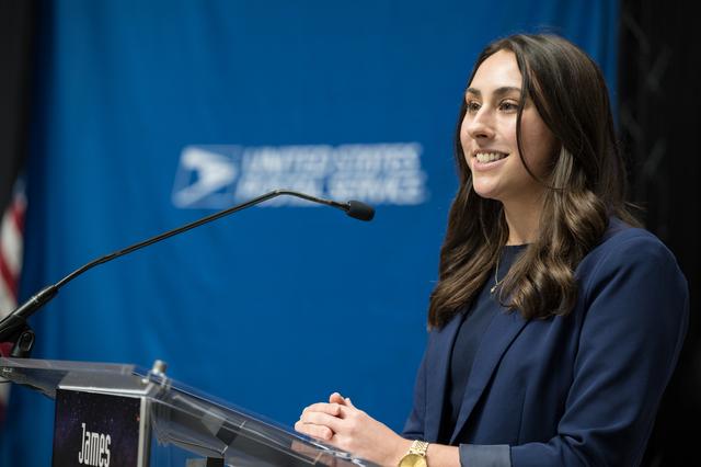 NASA image: JWST Stamp Issuance Ceremony