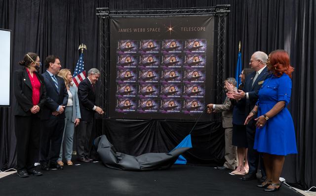 NASA image: JWST Stamp Issuance Ceremony