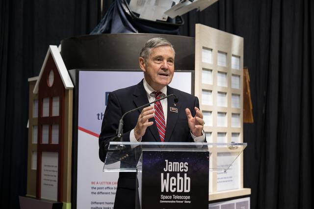 NASA image: JWST Stamp Issuance Ceremony