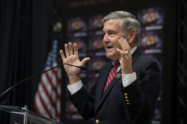 NASA image: JWST Stamp Issuance Ceremony
