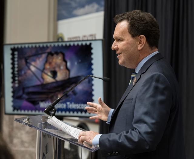 NASA image: JWST Stamp Issuance Ceremony