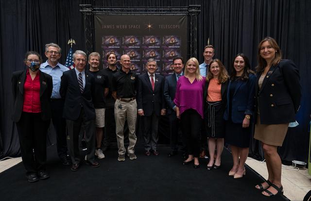 NASA image: JWST Stamp Issuance Ceremony