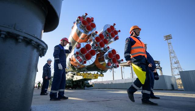 NASA image: Expedition 68 Soyuz Rollout