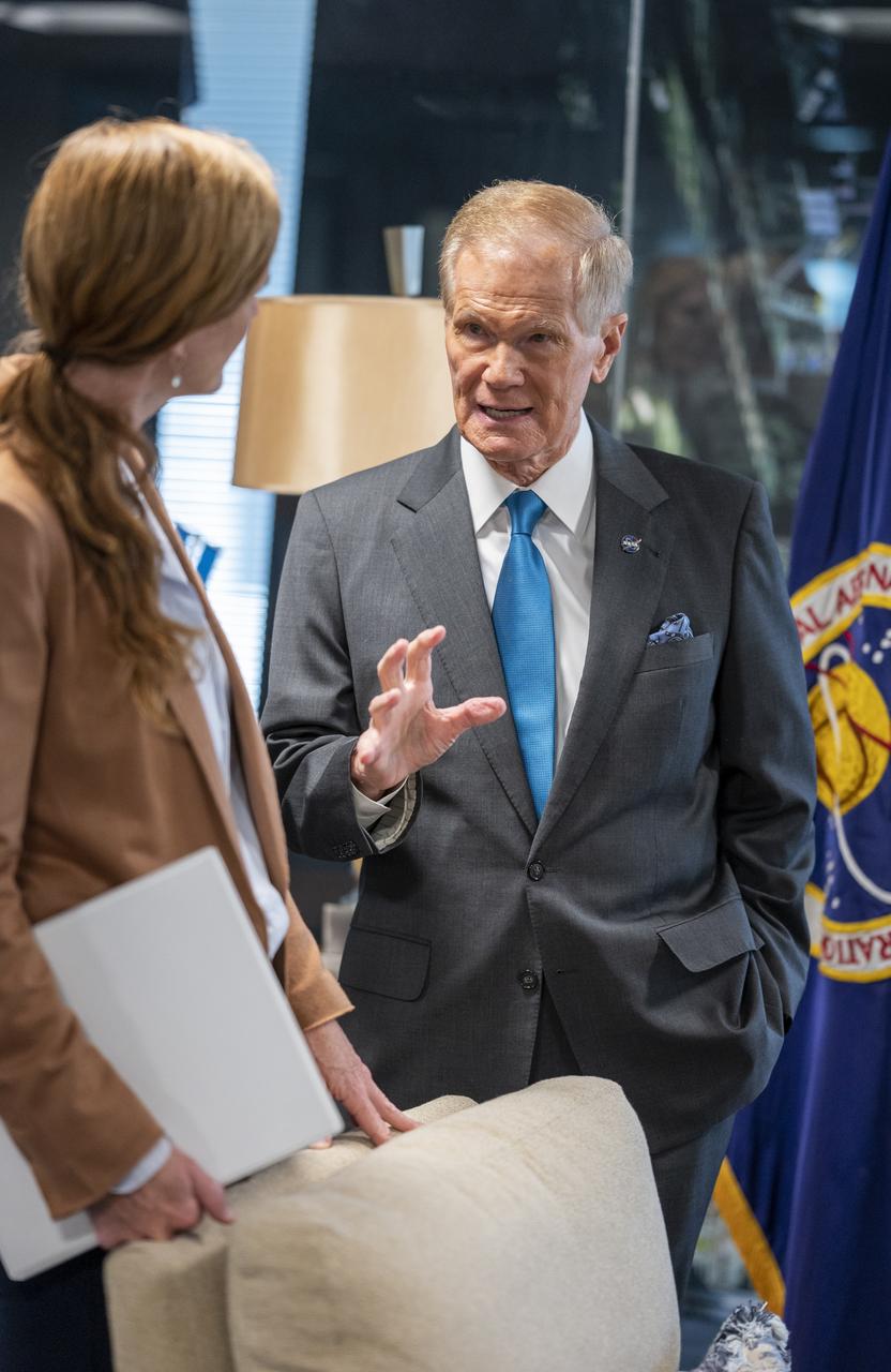 NASA Administrator Bill Nelson meets with USAID Administrator Samantha Power and staff prior to signing a NASA-USAID Memorandum of Understanding (MoU) Friday, Nov. 4, 2022, at the Mary W. Jackson NASA Headquarters building in Washington. The MoU will enhance and expand the Agencies’ longstanding partnership that promotes science and technology solutions to address international development challenges in areas such as global health, climate change, food security, disaster mitigation and response, biodiversity conservation, and environmental management for sustainable development. Photo Credit: (NASA/Keegan Barber)