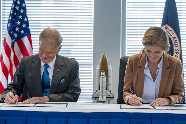 NASA image: NASA-USAID MoU Signing Ceremony