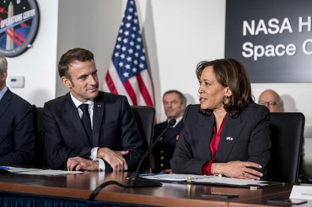NASA image: Vice President Harris and French President Macron meet at NASA H