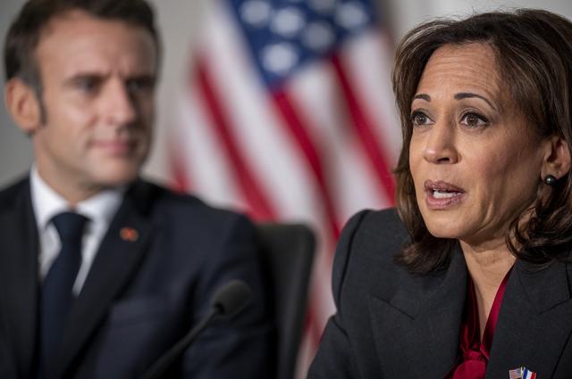 NASA image: Vice President Harris and French President Macron meet at NASA H