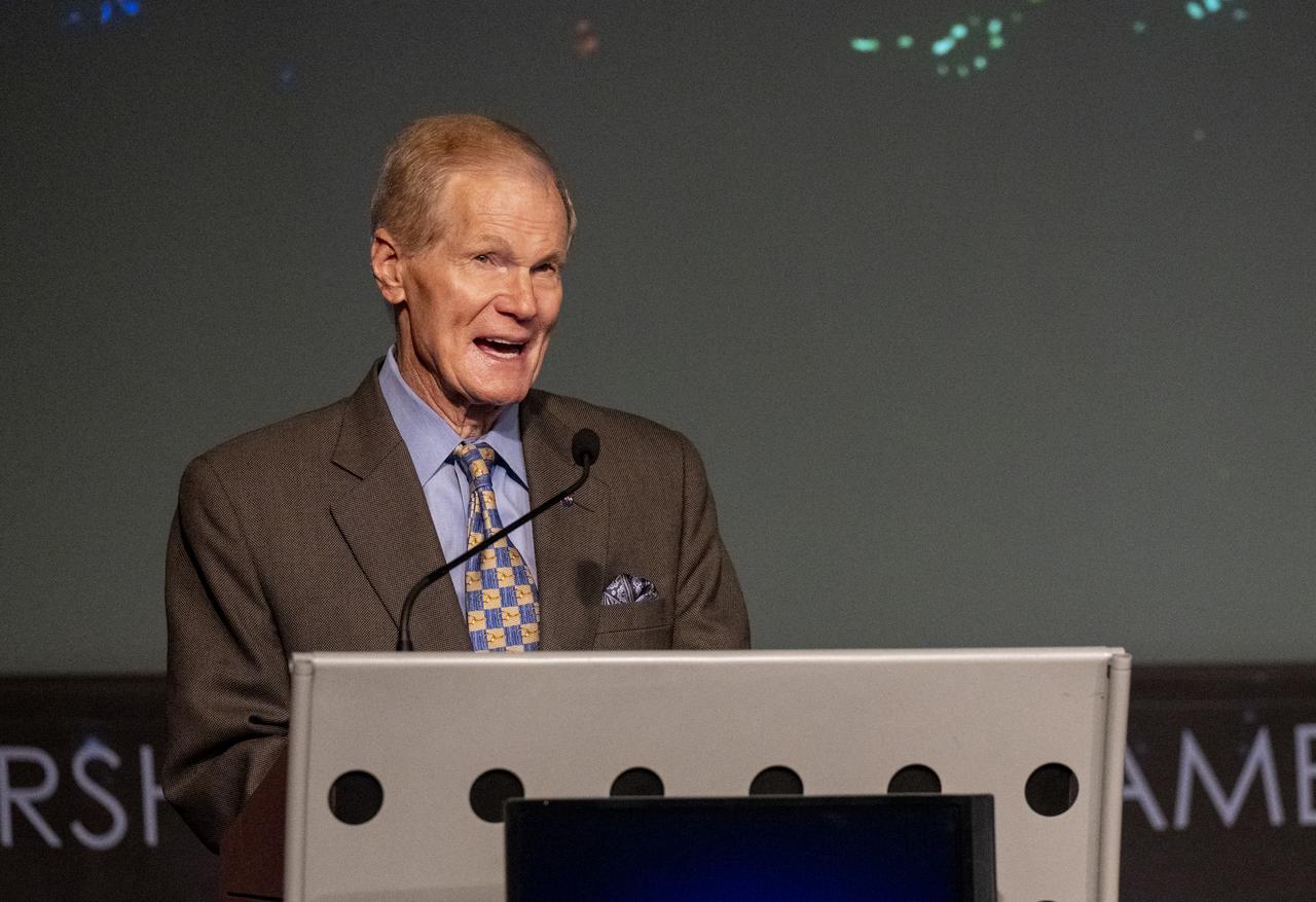 NASA Administrator Bill Nelson delivers opening remarks during the inaugural NASA Climate Summit Thursday, Dec. 8, 2022, at the Mary W. Jackson NASA Headquarters building in Washington. Photo Credit: (NASA/Keegan Barber)