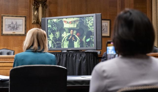 NASA image: Astronaut Nicole Mann Downlink with Members of Congress