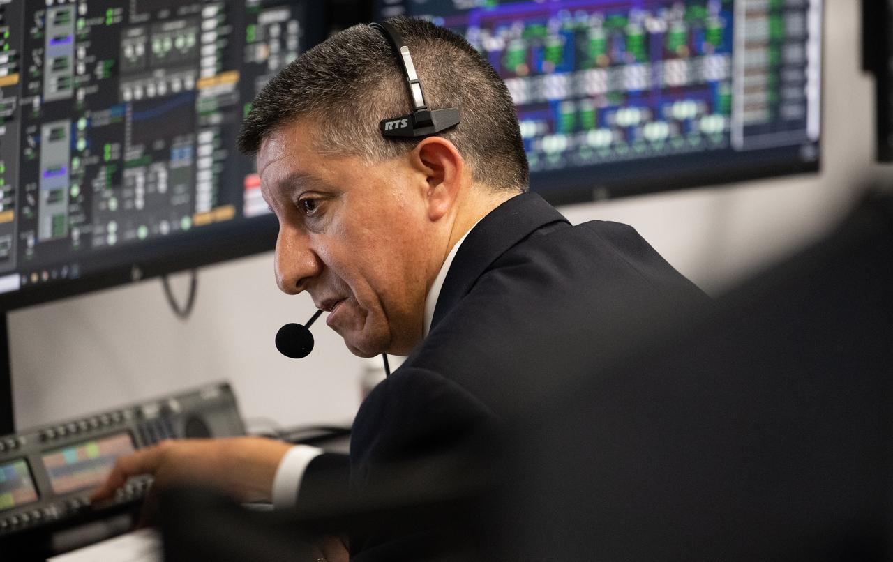 Richard Jones, manager of the Mission Management and Integration Office for NASA's Commercial Crew Program, is seen following the attempted launch of a SpaceX Falcon 9 rocket carrying the company's Dragon spacecraft on NASA’s SpaceX Crew-6 mission with NASA astronauts Stephen Bowen and Warren "Woody" Hoburg, UAE (United Arab Emirates) astronaut Sultan Alneyadi, and Roscosmos cosmonaut Andrey Fedyaev onboard, Monday, Feb. 27, 2023, in firing room four of the Launch Control Center at NASA’s Kennedy Space Center in Florida. NASA’s SpaceX Crew-6 mission is the  sixth crew rotation mission of the SpaceX Dragon spacecraft and Falcon 9 rocket to the International Space Station as part of the agency’s Commercial Crew Program. Today’s launch attempt was scrubbed due to an issue with ground systems. The next launch attempt is targeted for 12:34am ET on Thursday, March 2. Photo Credit: (NASA/Joel Kowsky)
