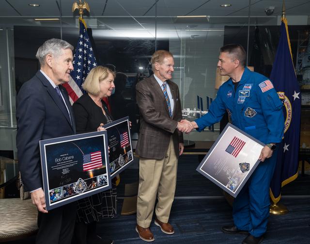 NASA Leadership Meets with NASA’s SpaceX Crew-4 Astronauts