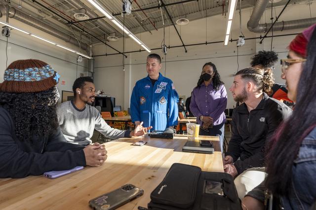 NASA image: NASA astronaut Kjell Lindgren visits DuVal High School