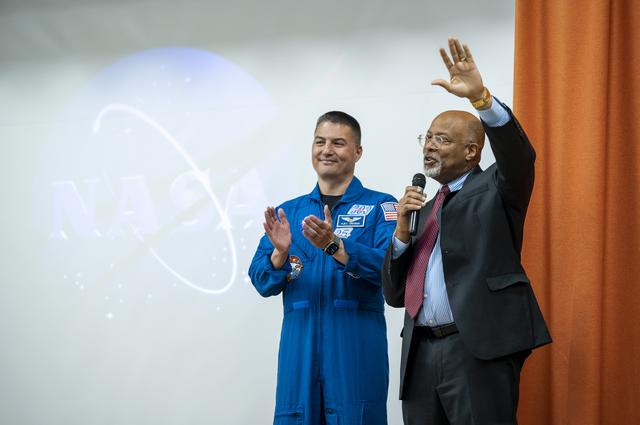 NASA image: NASA astronaut Kjell Lindgren visits DuVal High School