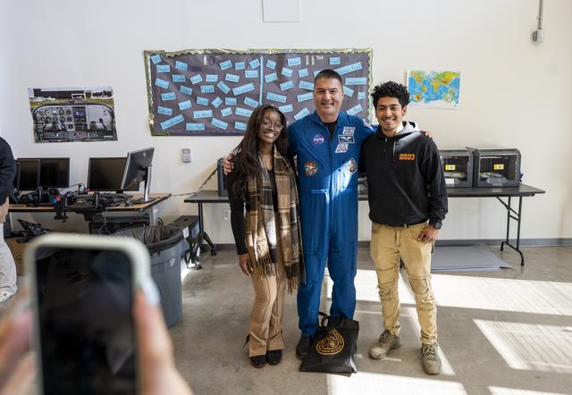 NASA image: NASA astronaut Kjell Lindgren visits DuVal High School