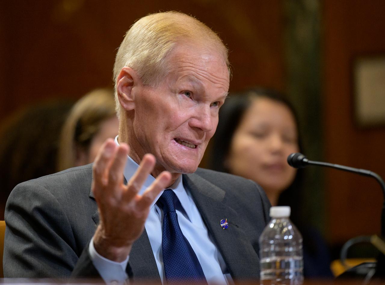 NASA Administrator Bill Nelson testifies before the Senate Appropriations’ Commerce, Justice, Science, and Related Agencies subcommittee during a budget hearing, Tuesday, April 18, 2023, at the Dirksen Senate Office Building in Washington. Photo Credit: (NASA/Bill Ingalls)