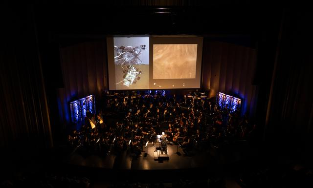 NASA image: National Philharmonic Performs Cosmic Cycles: A Space Symphony