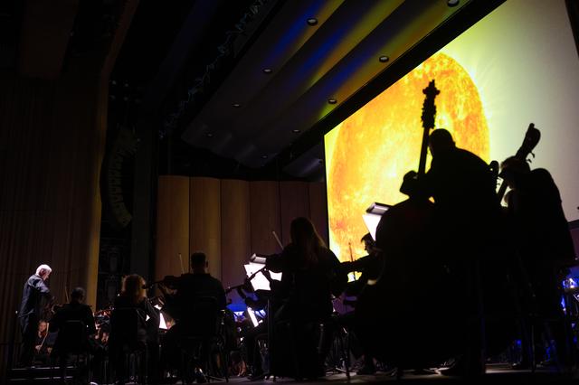 NASA image: National Philharmonic Performs Cosmic Cycles: A Space Symphony