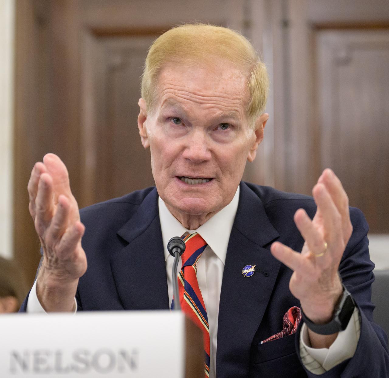 NASA Administrator Bill Nelson testifies before the Senate Committee on Commerce, Science, and Transportation during a hearing titled “Examining NASA’s Budget and Priorities,” Tuesday, May 16, 2023, at the Russell Senate Office Building in Washington. Photo Credit: (NASA/Bill Ingalls)