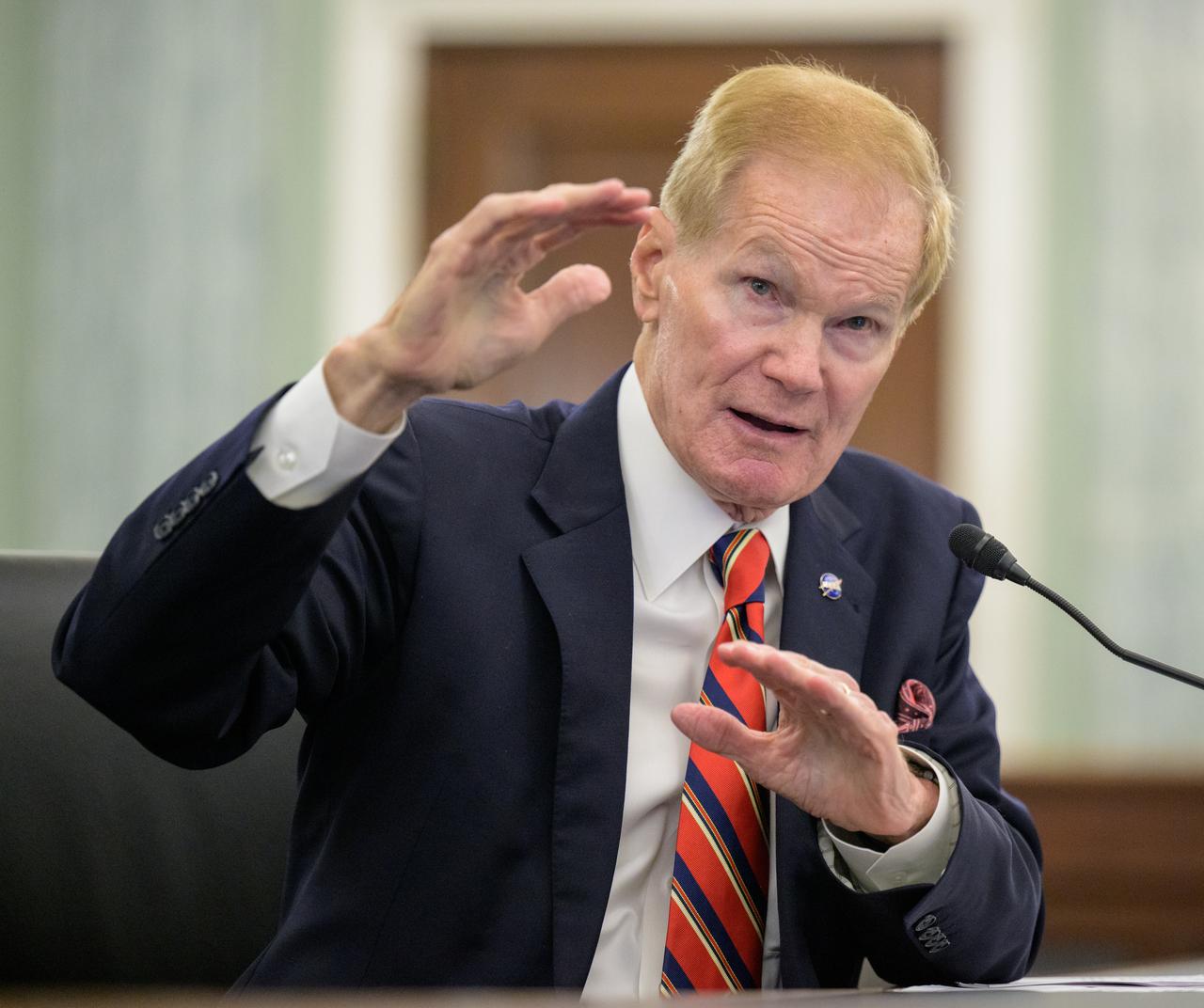 NASA Administrator Bill Nelson testifies before the Senate Committee on Commerce, Science, and Transportation during a hearing titled “Examining NASA’s Budget and Priorities,” Tuesday, May 16, 2023, at the Russell Senate Office Building in Washington. Photo Credit: (NASA/Bill Ingalls)