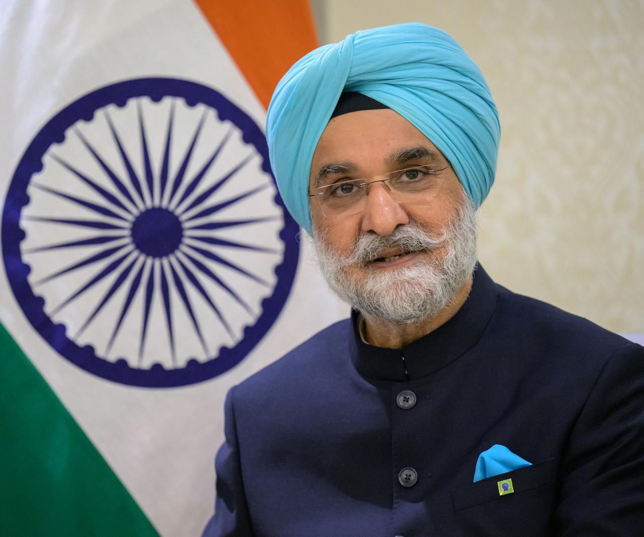 Indian Ambassador Taranjit Sandhu gives remarks after having signed the Artemis Accords, Wednesday, June 21, 2023, at the Willard InterContinental Hotel in Washington. India is the twenty seventh country to sign the Artemis Accords, which establish a practical set of principles to guide space exploration cooperation among nations participating in NASA’s Artemis program. Photo Credit: (NASA/Bill Ingalls)