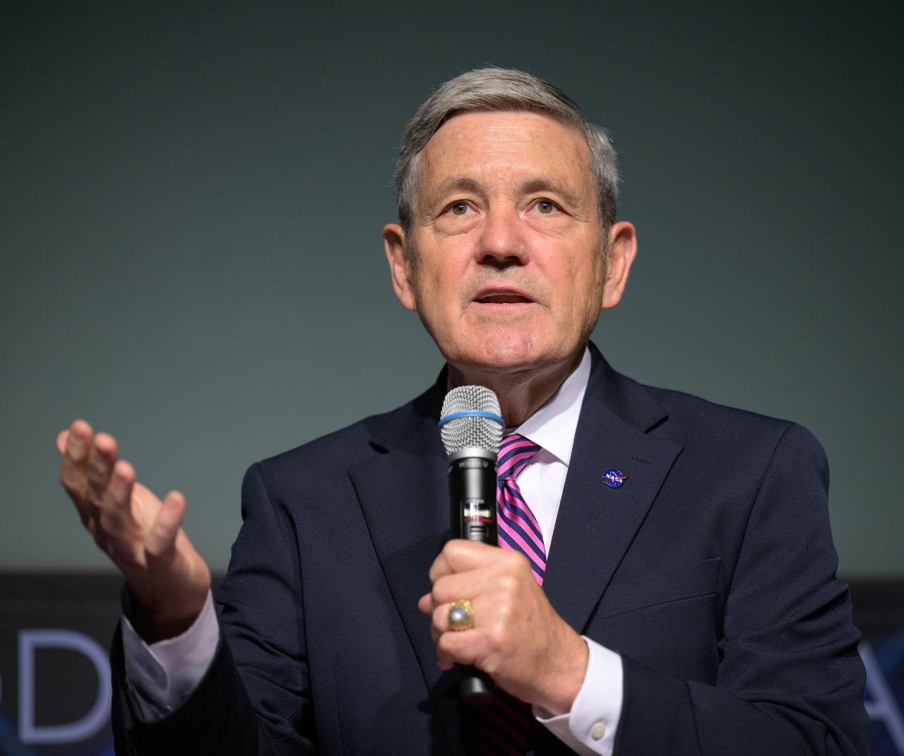 NASA Associate Administrator Bob Cabana answers a question during a NASA town hall event, Wednesday, July 19, 2023, at the NASA Headquarters Mary W. Jackson Building in Washington. Photo Credit: (NASA/Bill Ingalls)