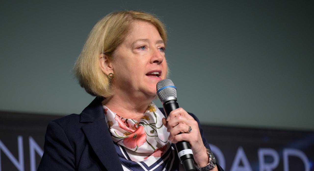 NASA Deputy Administrator Pam Melroy answers a question during a NASA town hall event, Wednesday, July 19, 2023, at the NASA Headquarters Mary W. Jackson Building in Washington. Photo Credit: (NASA/Bill Ingalls)