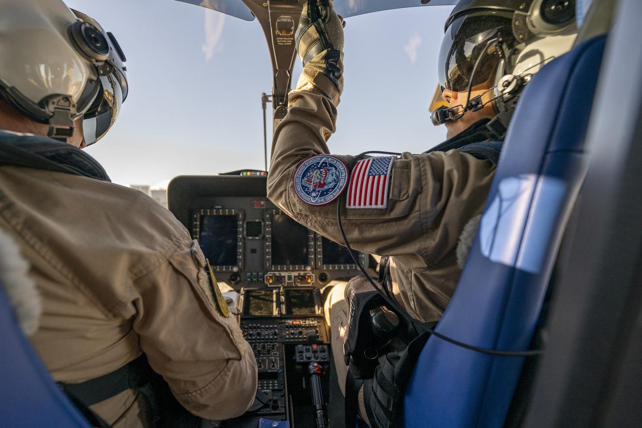 Members of the Kennedy Space Center (KSC) Flight Operations team are seen during field rehearsals in preparation for the retrieval of the sample return capsule from NASA's OSIRIS-REx mission, Tuesday, Aug. 29, 2023, at the Department of Defense's Utah Test and Training Range. The sample was collected from the asteroid Bennu in October 2020 by NASA’s OSIRIS-REx spacecraft and will return to Earth on September 24th, landing under parachute at the Utah Test and Training Range. Photo Credit: (NASA/Keegan Barber)
