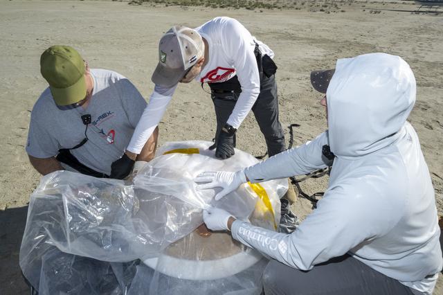 NASA image: OSIRIS-REx Sample Return Training