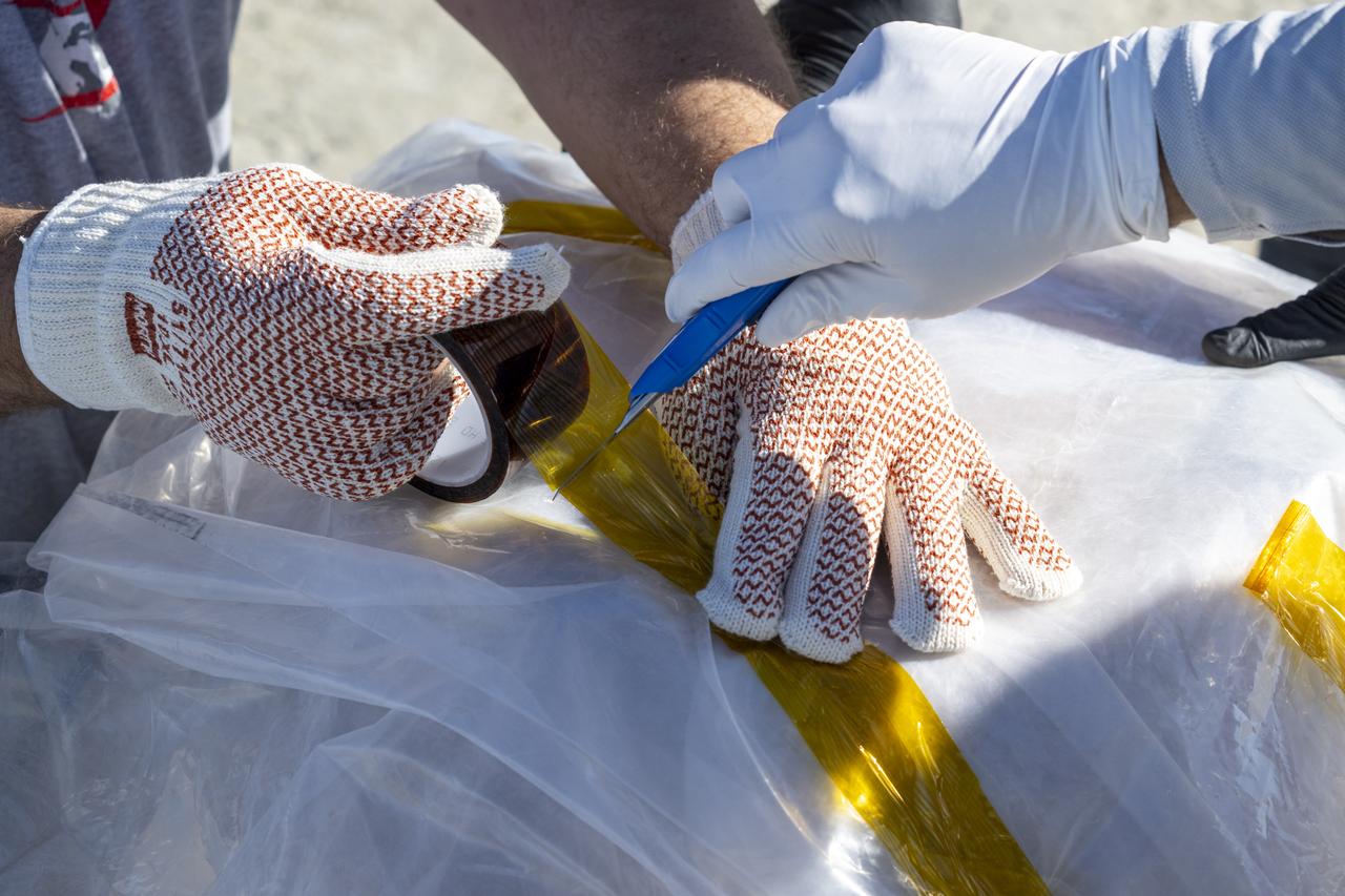 Recovery teams participate in field rehearsals in preparation for the retrieval of the sample return capsule from NASA's OSIRIS-REx mission, Tuesday, Aug. 29, 2023, at the Department of Defense's Utah Test and Training Range. The sample was collected from the asteroid Bennu in October 2020 by NASA’s OSIRIS-REx spacecraft and will return to Earth on September 24th, landing under parachute at the Utah Test and Training Range. Photo Credit: (NASA/Keegan Barber)