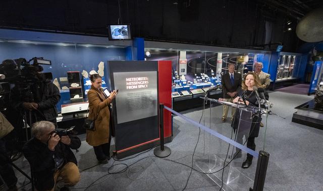 NASA image: National Museum of Natural History Unveils First Display of Benn