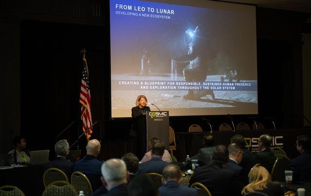 NASA image: Deputy Administrator at COSMIC Workshop