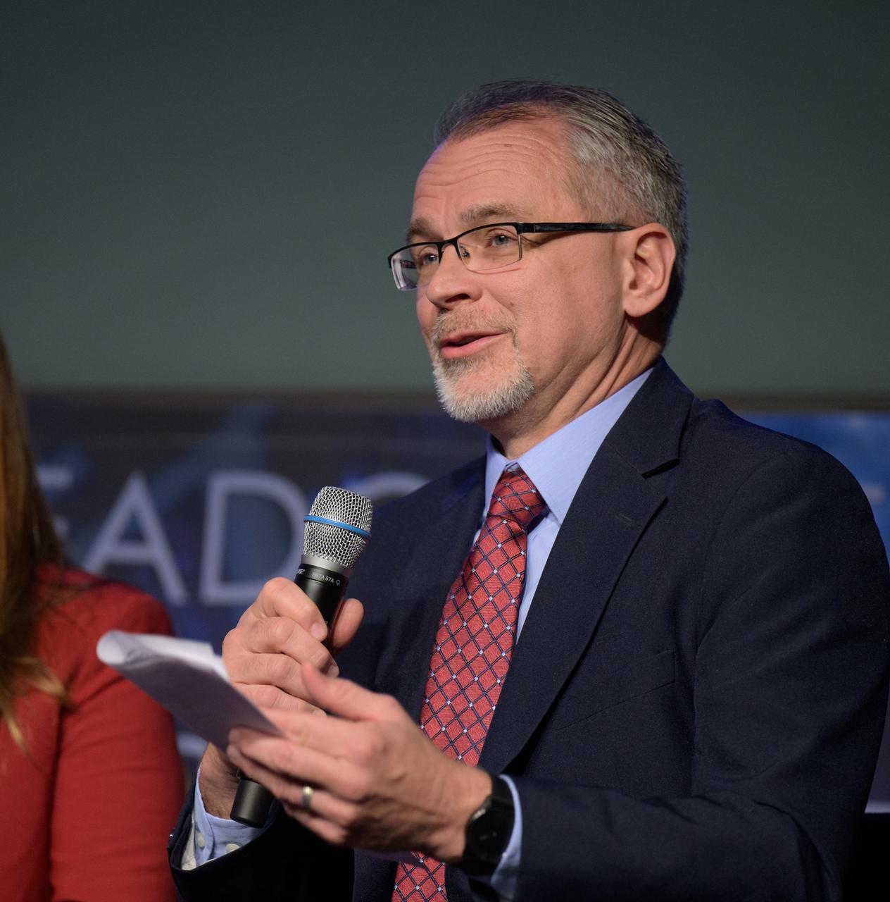 Incoming NASA Associate Administrator Jim Free gives remarks during a NASA town hall event, Tuesday, Dec. 12, 2023, at the NASA Headquarters Mary W. Jackson Building in Washington. Photo Credit: (NASA/Bill Ingalls)