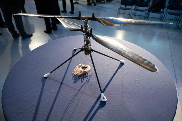 NASA image: Ingenuity Mars Helicopter Prototype Donation to NASM