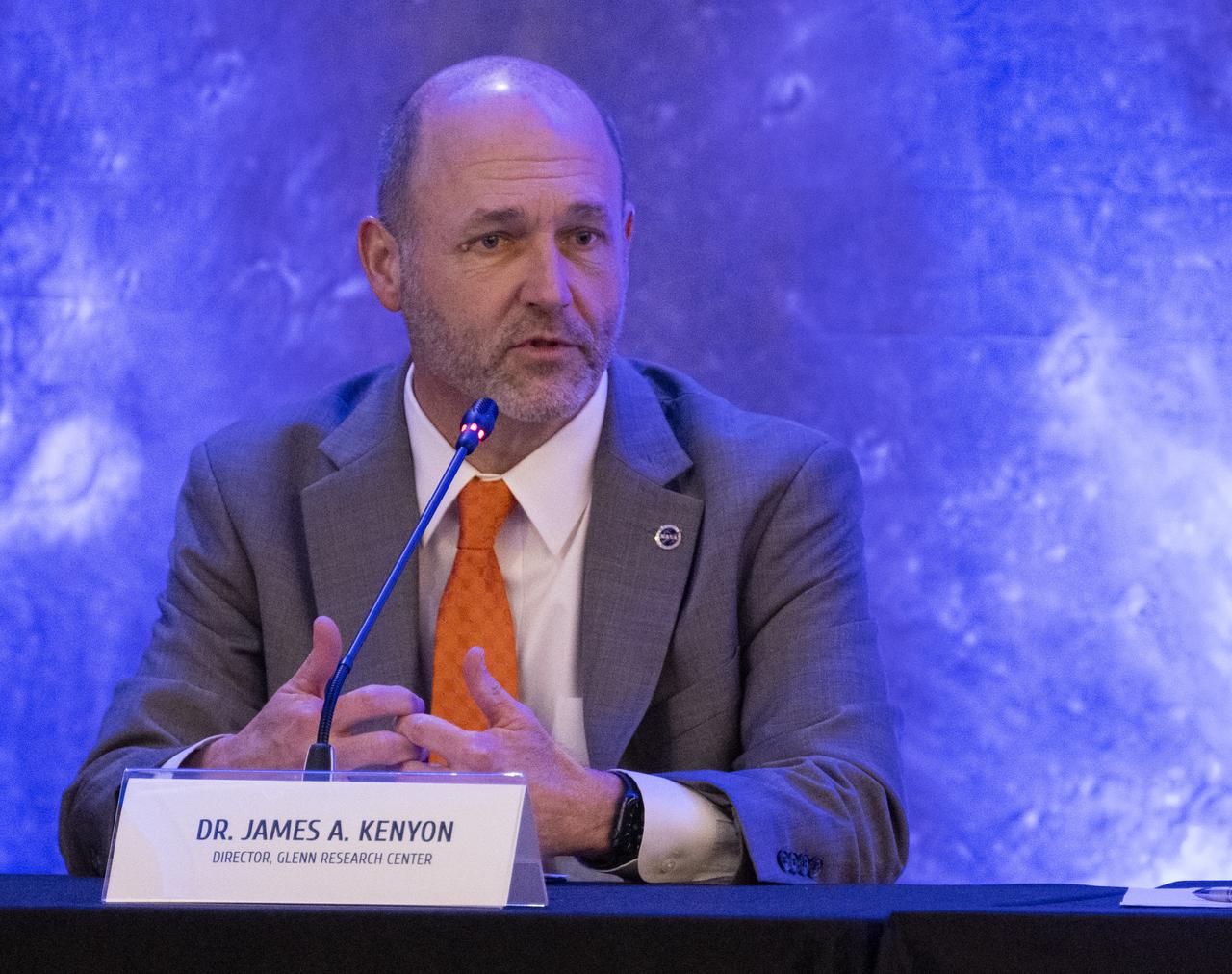 Dr. James Kenyon, Director of NASA’s Glenn Research Center, speaks during a panel discussion with agency center directors at the 2024 Artemis Suppliers Conference, Wednesday, Feb. 28, 2024, at the Grand Hyatt Hotel in Washington.  Photo Credit: (NASA/Joel Kowsky)