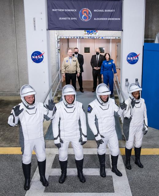 NASA image: NASA’s SpaceX Crew-8 Crew Walkout