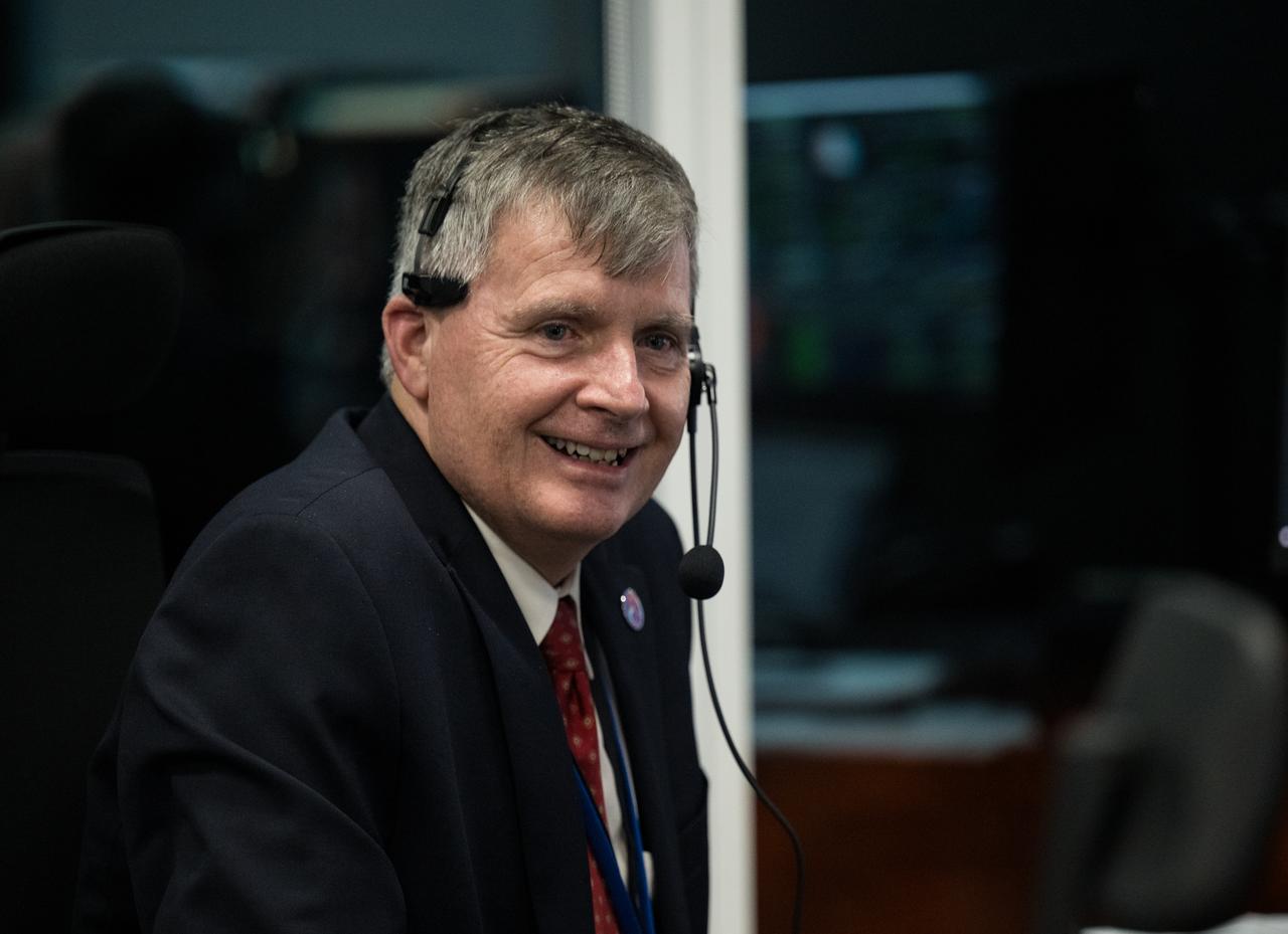 Steve Stich, manager of NASA’s Commercial Crew Program, monitors the launch of a SpaceX Falcon 9 rocket carrying the company's Dragon spacecraft on the Crew-8 mission with NASA astronauts Matthew Dominick, Michael Barratt, and Jeanette Epps, and Roscosmos cosmonaut Alexander Grebenkin onboard, Sunday, March 3, 2024, in the control room of SpaceX’s HangarX at NASA’s Kennedy Space Center in Florida. NASA’s SpaceX Crew-8 mission is the eighth crew rotation mission of the SpaceX Dragon spacecraft and Falcon 9 rocket to the International Space Station as part of the agency’s Commercial Crew Program. Dominick, Barratt, Epps, and Grebenkin launched at 10:53 p.m. EST, from Launch Complex 39A at the Kennedy Space Center. Photo Credit: (NASA/Aubrey Gemignani)
