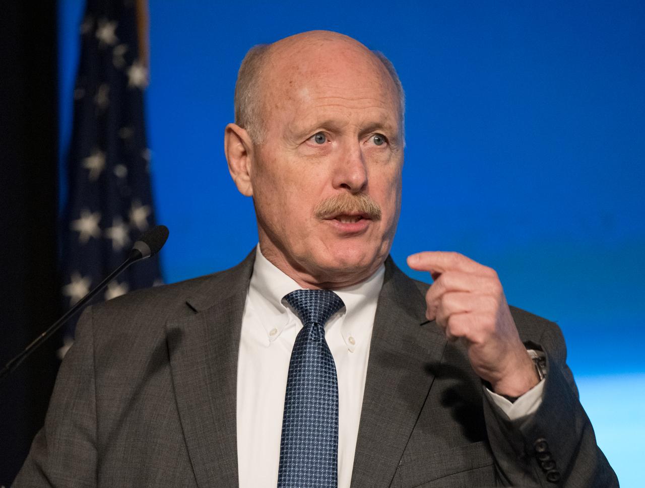 NASA Associate Administrator for Space Operations, Ken Bowersox, discusses the agency’s goals during the annual State of NASA address, Monday, March 11, 2024, at the Mary W. Jackson NASA Headquarters Building in Washington. NASA leaders discussed plans for promoting U.S. leadership in space exploration, improving life on Earth through science and innovation, humanity’s return to the Moon under the Artemis campaign, aeronautics, and more. Photo Credit: (NASA/Bill Ingalls)