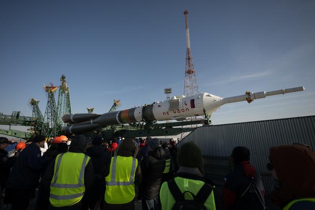 NASA image: Expedition 71 Soyuz Rollout