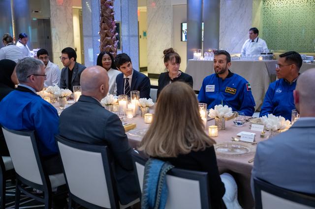 NASA image: Expedition 69 Crew Arrive at UAE Embassy for Iftar Dinner