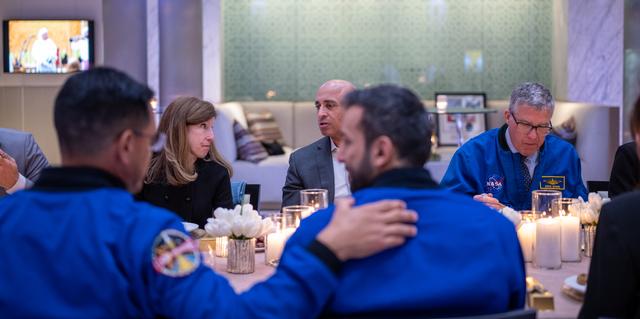 NASA image: Expedition 69 Crew Arrive at UAE Embassy for Iftar Dinner