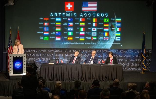 NASA image: Switzerland Artemis Accords Signing