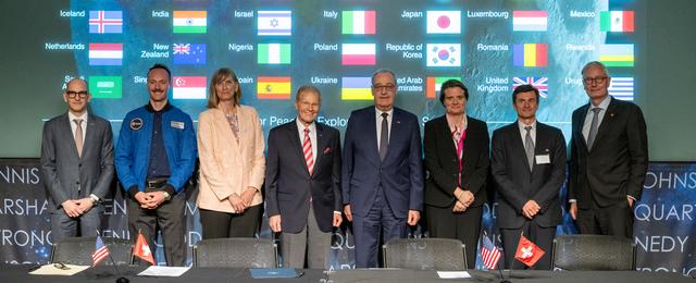NASA image: Switzerland Artemis Accords Signing