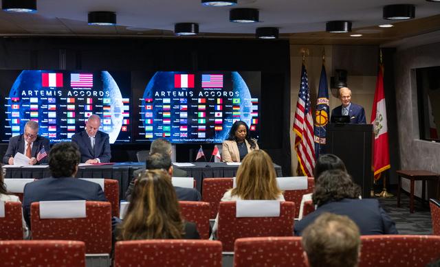 NASA image: Peru Artemis Accords Signing