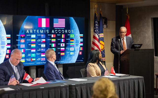 NASA image: Peru Artemis Accords Signing