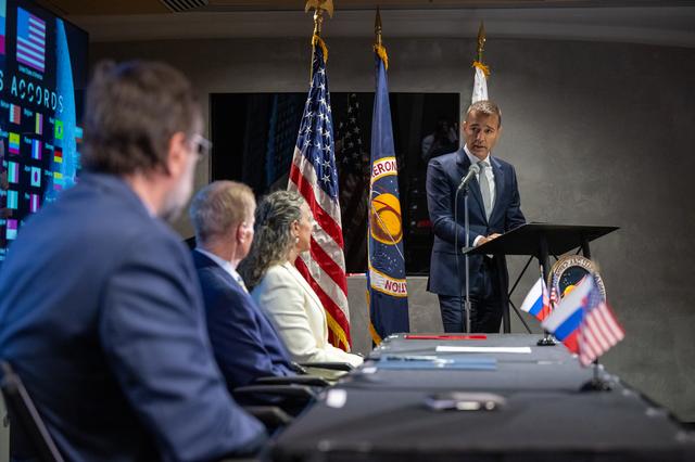 NASA image: Slovakia Artemis Accords Signing