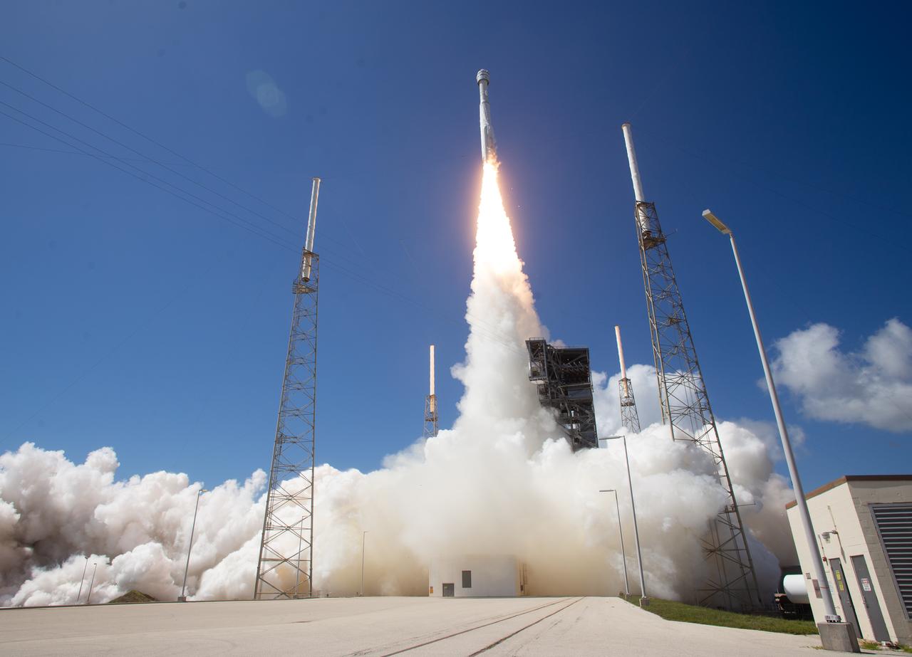 A United Launch Alliance Atlas V rocket with Boeing’s CST-100 Starliner spacecraft aboard launches from Space Launch Complex 41 at Cape Canaveral Space Force Station, Wednesday, June 5, 2024, in Florida. NASA’s Boeing Crew Flight Test is the first launch with astronauts of the Boeing CFT-100 spacecraft and United Launch Alliance Atlas V rocket to the International Space Station as part of the agency’s Commercial Crew Program. The flight test, which launched at 10:52 a.m. EDT, serves as an end-to-end demonstration of Boeing’s crew transportation system and will carry NASA astronauts Butch Wilmore and Suni Williams to and from the orbiting laboratory. Photo Credit: (NASA/Joel Kowsky)
