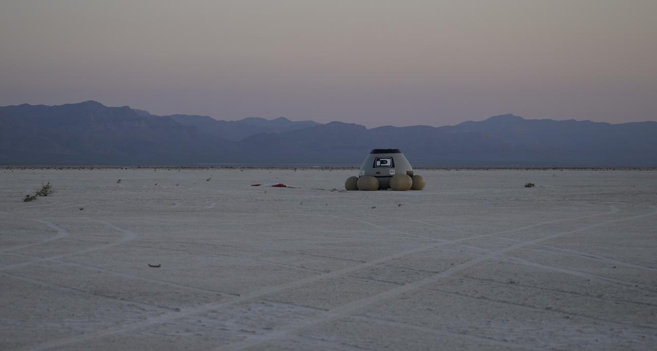 Boeing and NASA teams participate in a mission dress rehearsal to prepare for the landing of the Boeing CST-100 Starliner spacecraft in White Sands, New Mexico, Sunday, June 16, 2024. NASA astronauts Butch Wilmore and Suni Williams are Starliner’s first human crew and travelled to the International Space Station as part of NASA's Boeing Crew Flight Test. The mission serves as an end-to-end demonstration of Boeing’s crew transportation system as a provider for NASA’s Commercial Crew Program. Photo Credit: (NASA/Bill Ingalls)