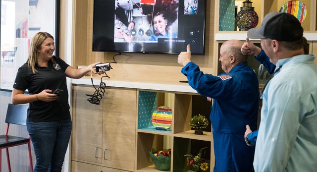 NASA image: NASA Astronauts Meet with NASA’s Boeing CFT Landing Team