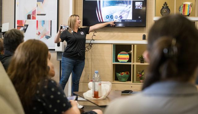NASA image: NASA Astronauts Meet with NASA’s Boeing CFT Landing Team
